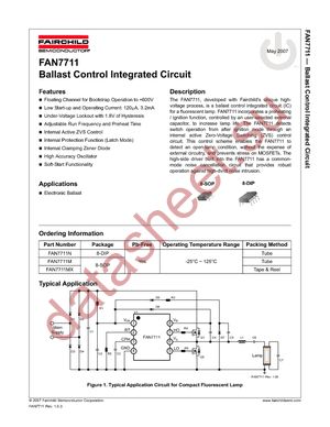 FAN7711MX datasheet  